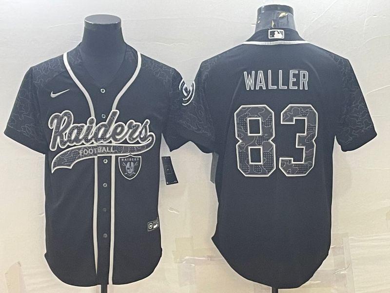 Men Oakland Raiders #83 Waller Black Reflector 2022 Nike Co branded NFL Jerseys->tampa bay buccaneers->NFL Jersey
